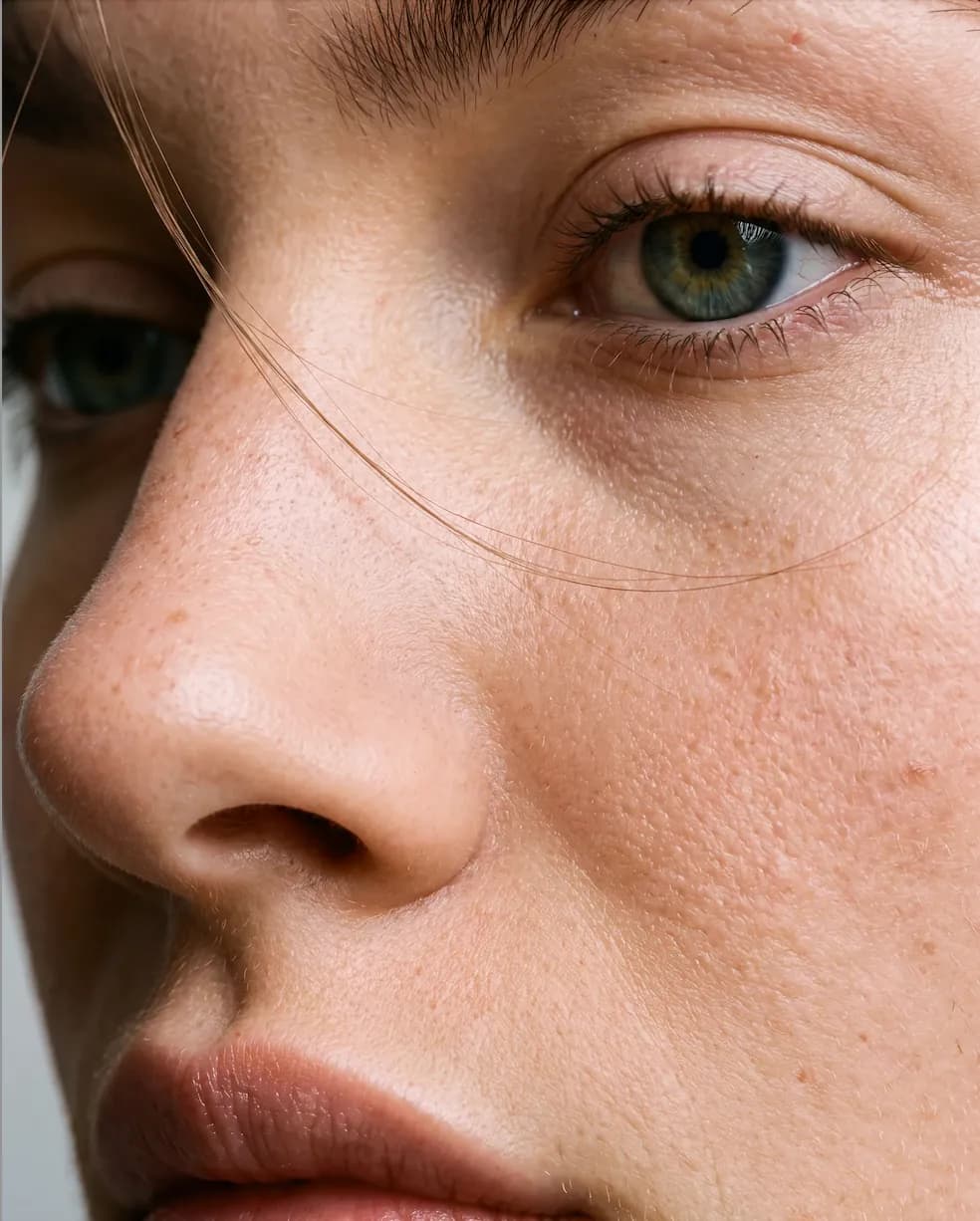 Rostro y nariz en una valoración de rinoplastia secundaria o de revisión